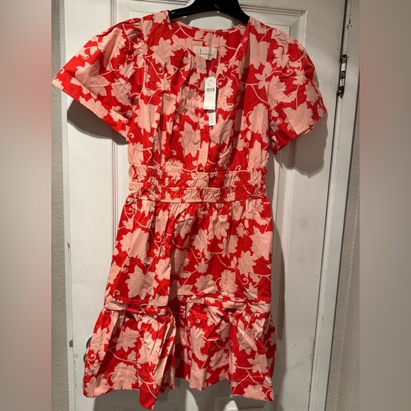 Red Anthropologie Dress with Pockets. - Picture 4 of 6